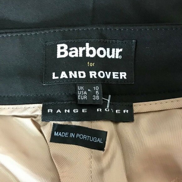 NEW Barbour Land Rover Wide Leg Dress Pants Black 6 - Picture 6 of 7